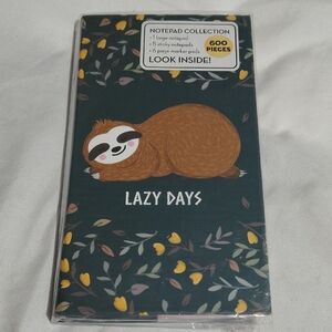 Book of Sticky Notes: Notepad Collection (Sloth Lazy Days) Hardcover – November